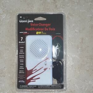 25TH ANNIVERSARY SCREAM GHOST FACE VOICE BOX HALLOWEEN COSTUME PROP NEW